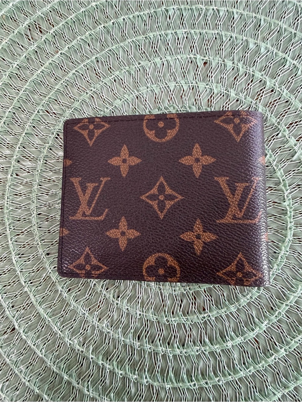 Monogrammed Leather Wallet. Never been used. - Picture 6 of 12